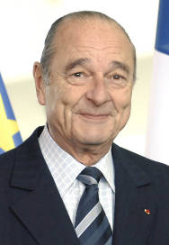 Der französische Staatspräsident Jacqes Chirac